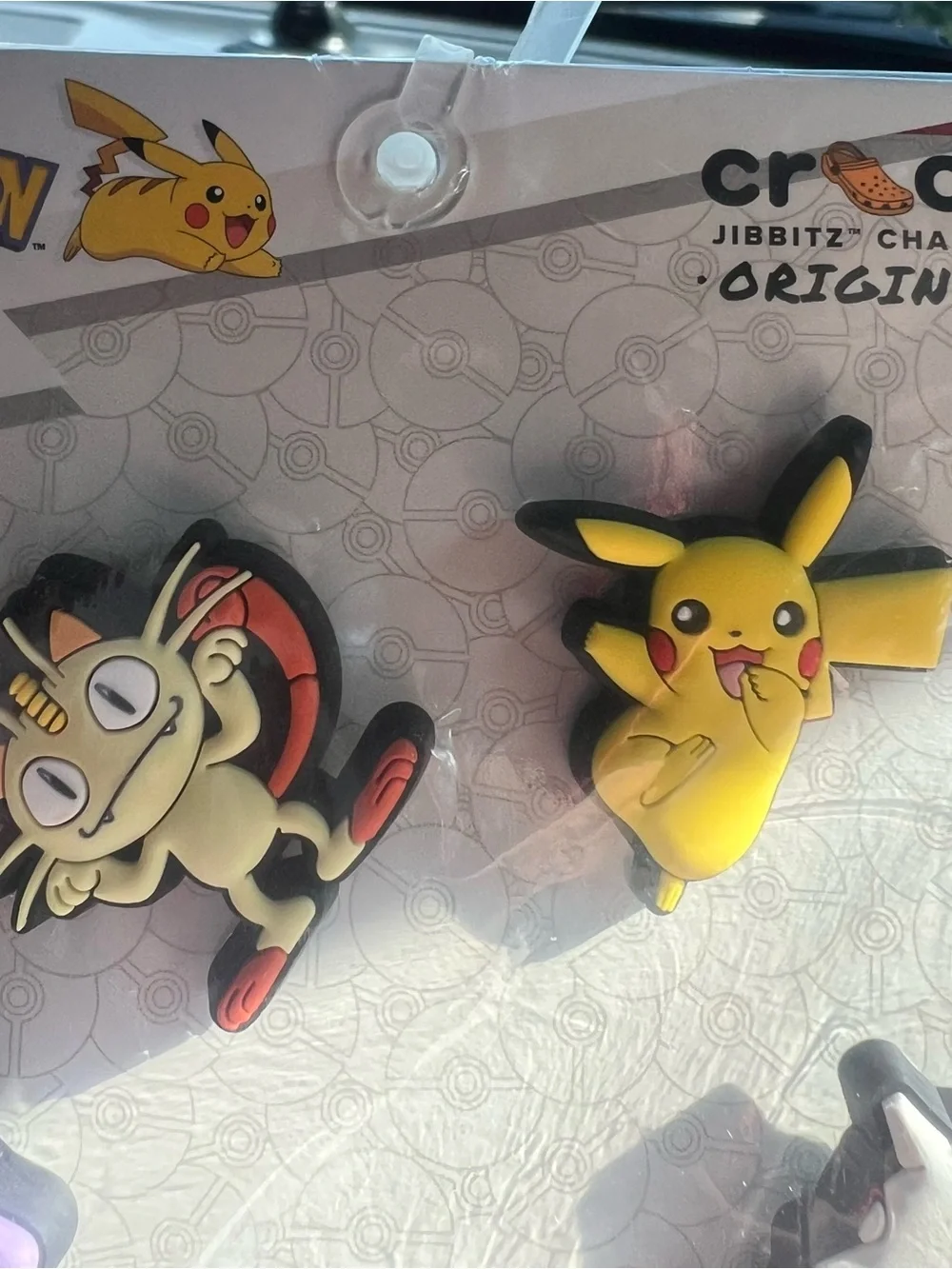 Pokemon Crocs Jibbitz Pikachu & Friends Purple/Yellow Charm Set 4-pack